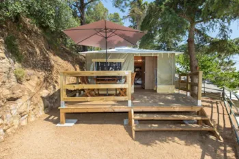 Mietunterkunft - Tente Caraibes 20M² - 2 Chambres Mit Meerblick - Camping El Far