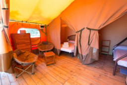 Location - Tente Kenya 34.5M² - 2 Chambres Vue Sur Mer - Camping El Far