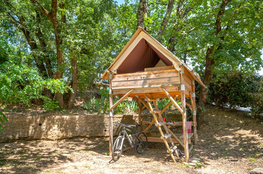Location - Cabane Ciela  - 1 Chambre - Ciela Village Camping Arc en Ciel, Vallon-Pont-d'Arc