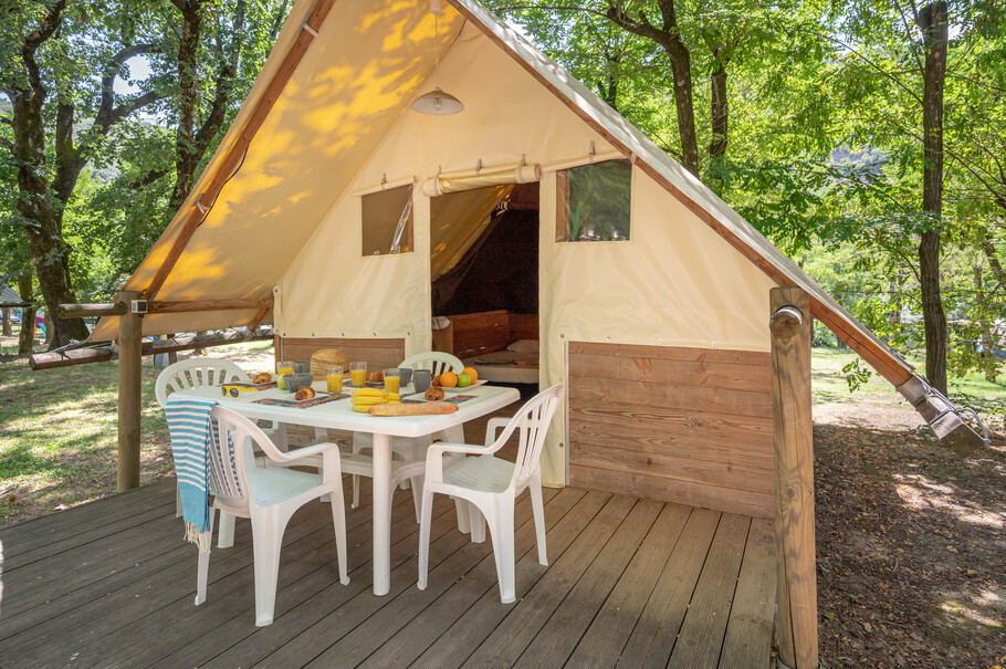 Location - Tente Ciela Nature  - 2 Chambres - Ciela Village Camping Arc en Ciel, Vallon-Pont-d'Arc