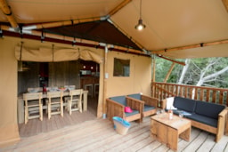 Accommodation - Tent Ciela Nature Lodge  - 2 Bedrooms - Camping Arc en Ciel