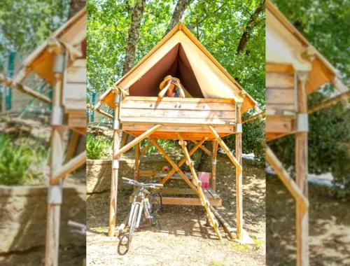 Mietunterkunft - Cabane Tipi*  Für 2 Personen - image n°2 - Camping Arc en Ciel