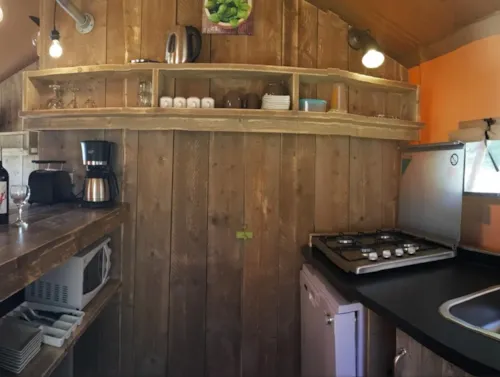 Mietunterkunft - Lodge Confort***  - 5 Personen - 2 Schlafzimmer - image n°4 - Camping Arc en Ciel