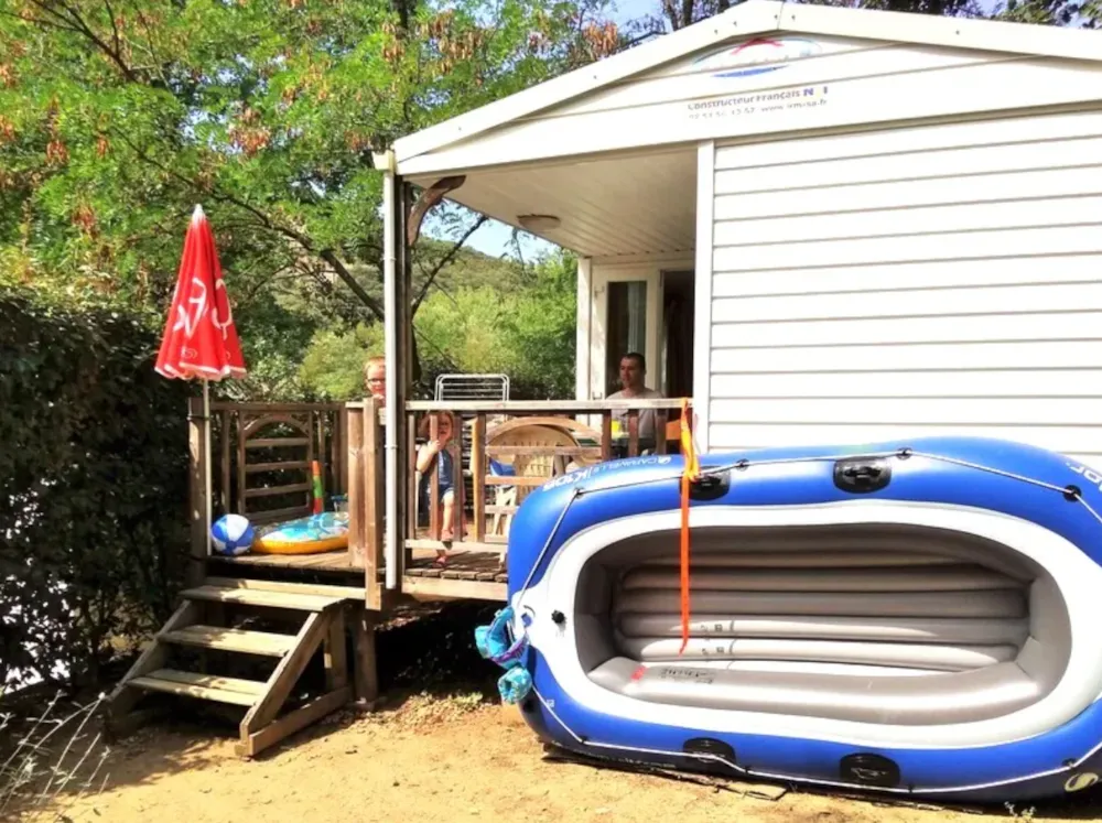 Location - Mobil-Home 3 Trèfles - 2 Chambres - Clim. - Camping Arc en Ciel