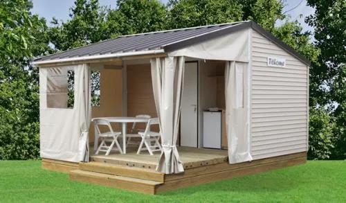 Huuraccommodatie(s) - Tit'home 2 Slaapkamers (Zonder Privé Sanitair) - image n°1 - Camping Le Barutel