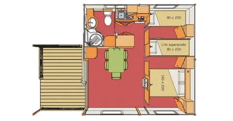 Accommodation - 2-Bedroom Chalet - image n°1 - Camping Le Barutel