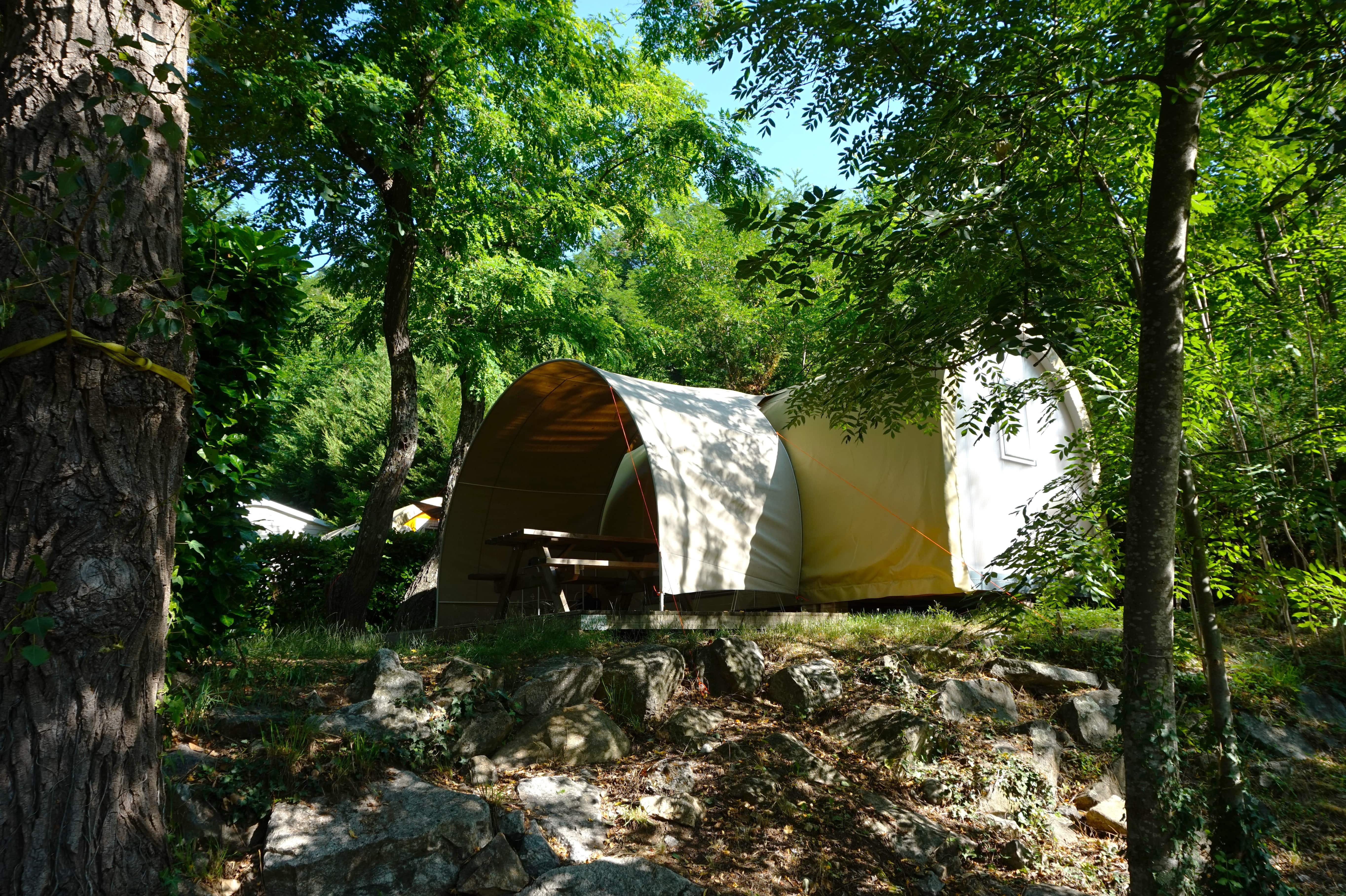 Mietunterkunft - Coco Sweet Sonntag / 2 Zimmer - Am Fluss (Ohne Sanitäranlagen) - Camping Le Barutel
