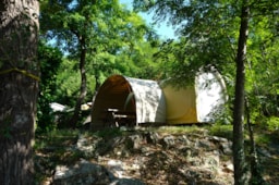 Mietunterkunft - Coco Sweet  2 Zimmer - Am Fluss (Ohne Sanitäranlagen) - Camping Le Barutel