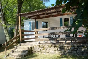 Locatif - Comfort+ stacaravan / airconditioning - Camping Le Barutel