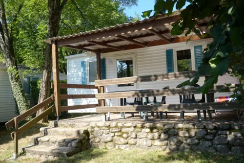 Mietunterkunft - Mobilheim Confort+ / Klimatisiert - image n°1 - Camping Le Barutel