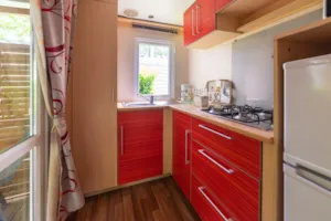 Locatif - Stacaravan met 2 slaapkamers D - Camping Le Barutel