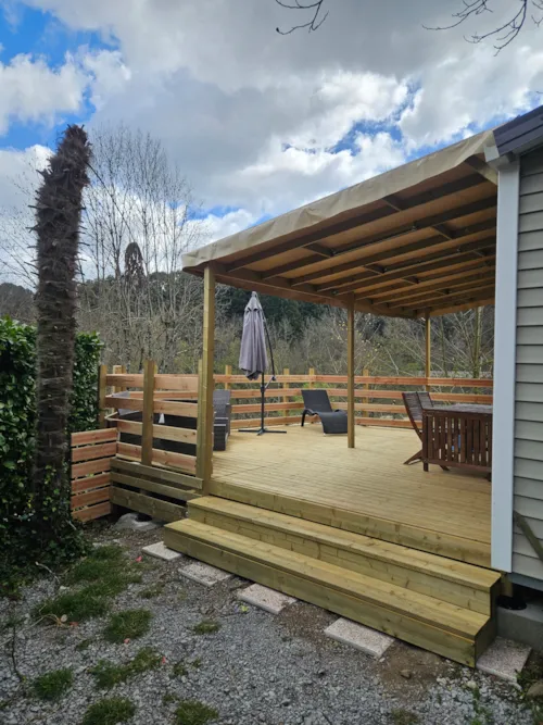 Accommodation - Mobile Home M°6 / 3 Bedrooms + Air Conditioning + Large Terrace With River View - image n°3 - Camping Le Barutel