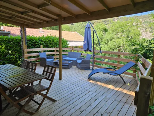 Accommodation - Mobile Home M°6 / 3 Bedrooms + Air Conditioning + Large Terrace With River View - image n°4 - Camping Le Barutel