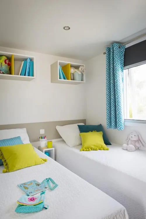 Huuraccommodatie(s) - Stacaravan Classique S - Irm Loggia - Airconditioning (2 Slaapkamers) - image n°5 - Camping Le Clapas
