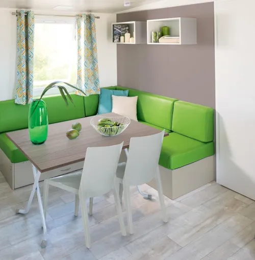 Location - Mobile Home Classique Super Titania Irm S - Climatisé (3 Chambres) - image n°4 - Camping Le Clapas