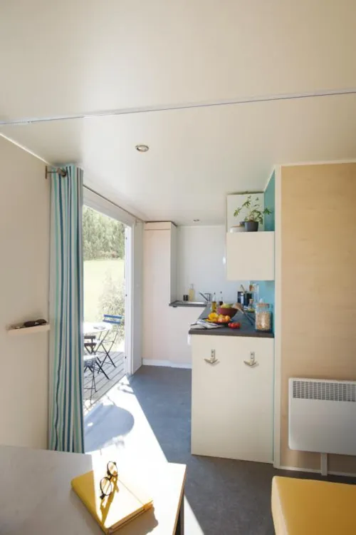 Mietunterkunft - Mobilheim Irm Cahita Riviera D - Klimaanlage (1 Zimmer) - image n°6 - Camping Le Clapas