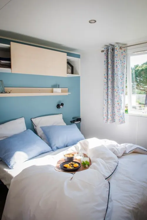 Mietunterkunft - Mobilheim Irm Cahita Riviera D - Klimaanlage (1 Zimmer) - image n°9 - Camping Le Clapas