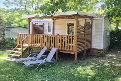 Location - Mobile Home Classique Super Titania Irm S - Climatisé (3 Chambres) - image n°2 - Camping Le Clapas