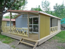 Mietunterkunft - Hütte Titom 1/5 Pers. - Camping le Verger de Jastres