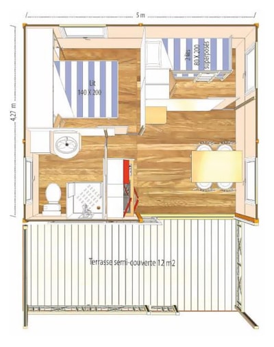 Chalet NEMO 1/4 pers.