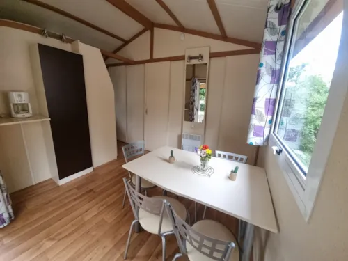 Huuraccommodatie(s) - Chalet Morea Airconditioning + Tv 5 Personen - image n°4 - Camping le Verger de Jastres
