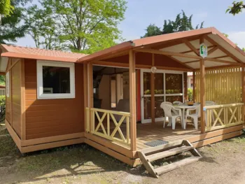 Mietunterkunft - Chalet Samoa Klimaanlage 6 Personen - Camping le Verger de Jastres