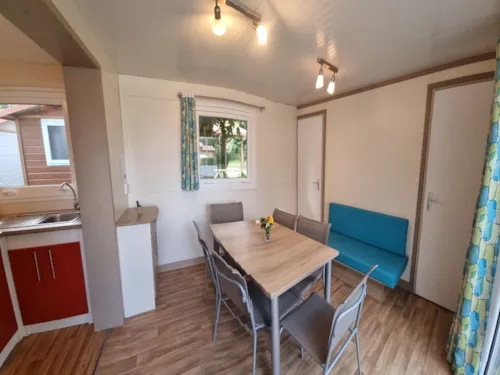 Mietunterkunft - Klimatisiertes Chalet Lagon 1/6 Pers. - image n°2 - Camping le Verger de Jastres