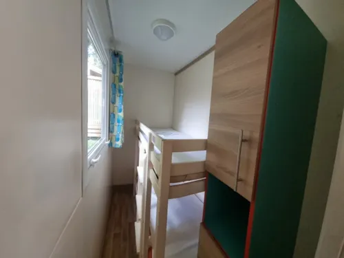 Mietunterkunft - Klimatisiertes Chalet Lagon 1/6 Pers. - image n°7 - Camping le Verger de Jastres