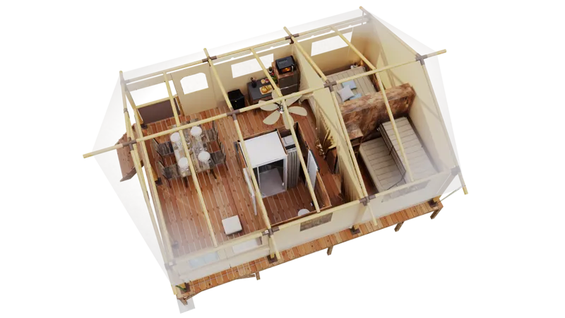 Tente Lodge Kenya Sur Pilotis