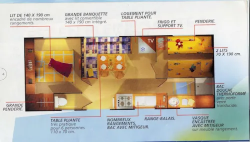Mietunterkunft - Mobilheim Rapidhome - image n°10 - CAMPING DE BELOS