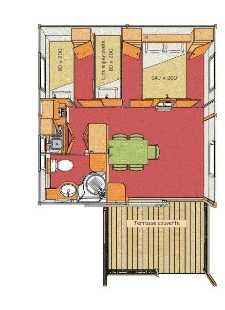 Location - Chalet Moréa - image n°10 - CAMPING DE BELOS