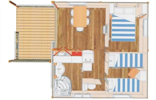 Accommodation - Chalet Moréa Confort - image n°9 - CAMPING DE BELOS