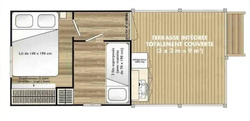 Accommodation - Mobile-Home Ti-Cool - image n°10 - CAMPING DE BELOS