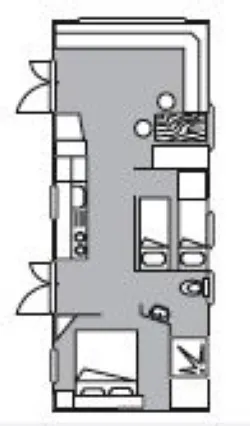 Mietunterkunft - Mobil Home Type A - Camping Tohapi - Les Salins de la Gardiole