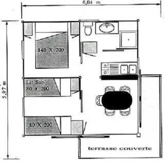Mietunterkunft - Chalet Titom 4 Adults - image n°8 - CAMPING RELAIS DES BRISON