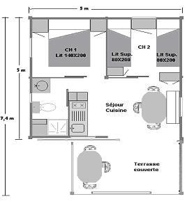 CHALET Morea 4 adults + 2 children