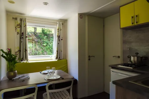 Mietunterkunft - Mobil'home Evo : 2 Erwachsene / 2 Kind Max 12 Jahr - image n°3 - CAMPING RELAIS DES BRISON