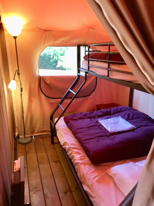 Huuraccommodatie(s) - Bungalowtent - image n°3 - Camping du Bas Larin