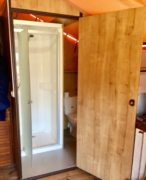 Huuraccommodatie(s) - Bungalowtent - image n°6 - Camping du Bas Larin