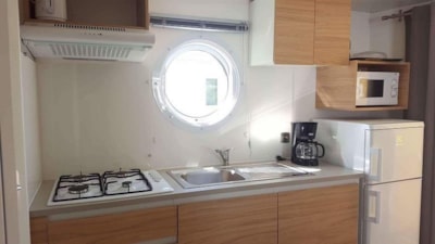 Mobil-home Confort + *CLIM* "Poppy's" 22m² - 2 bedrooms - covered terrace