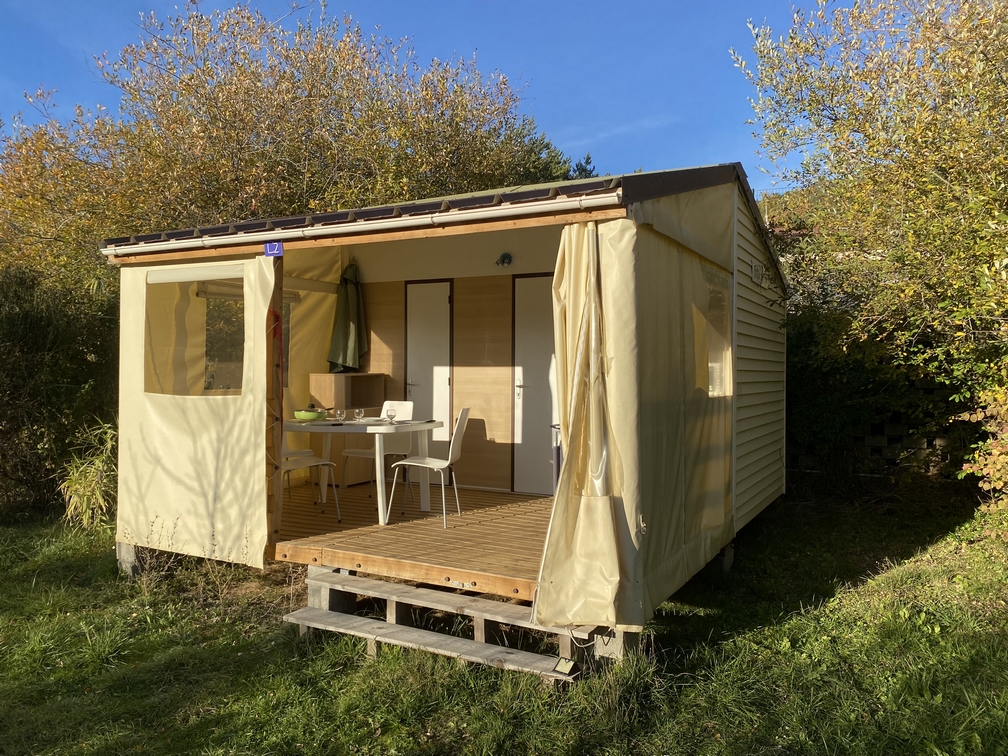 Location - Mobil-Home Standard "Tithome" 30M² - 2 Chambres - Sans Sanitaire - Dont Terrasse - Camping Les Hauts de Rosans
