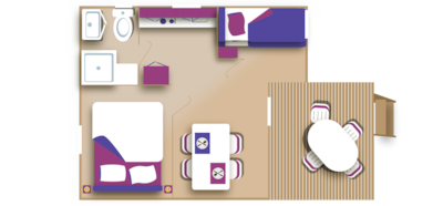 Chalet Standard "Trianon" 27m² - 2 bedrooms - terrace