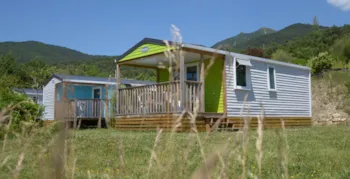 Mietunterkunft - Mobilheim Confort "Poppy's" 30M²  - 2 Zimmer - Überdachte Terrasse - Flower Camping Les Hauts de Rosans