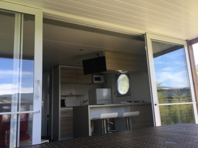 Mobil-home Premium + *CLIM* "Visio" 34m² - 2 bedrooms - integrated terrace 8m² + LV + TV + Nespresso