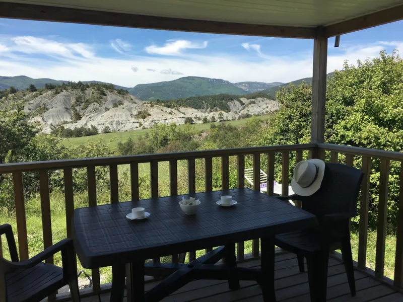 Mobil-Home Premium "Visio" + Clim _ 34M² - 2 Chambres - Terrasse Intégrée 8M² + Lv + Tv + Nespresso