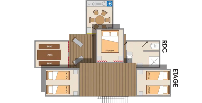 Hébergement En Hauteur "Le Nid D'aigle" 44M² - Accès Privé - 3 Chambres - Terrasses - Lv - Plancha