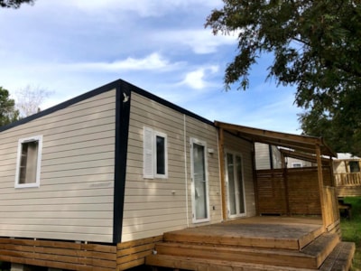 Mobil-home Premium +*CLIM* "EVO" 29m² - 2 bedrooms - LV - Combined oven - Shaded terrace