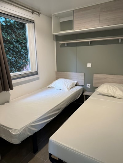 Mobil-home Premium +*CLIM* "EVO" 29m² - 2 bedrooms - LV - Combined oven - Shaded terrace