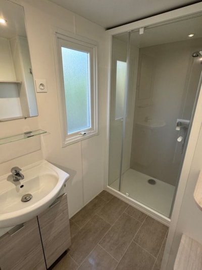 Mobil-home Premium +*CLIM* "EVO" 29m² - 2 bedrooms - LV - Combined oven - Shaded terrace