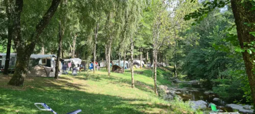 Stellplatz - Stellplatz + Auto - image n°3 - Camping Le Roubreau